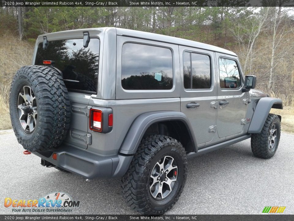 2020 Jeep Wrangler Unlimited Rubicon 4x4 Sting-Gray / Black Photo #6