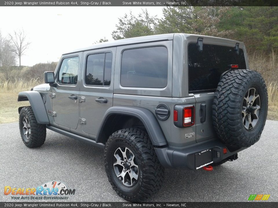 2020 Jeep Wrangler Unlimited Rubicon 4x4 Sting-Gray / Black Photo #8