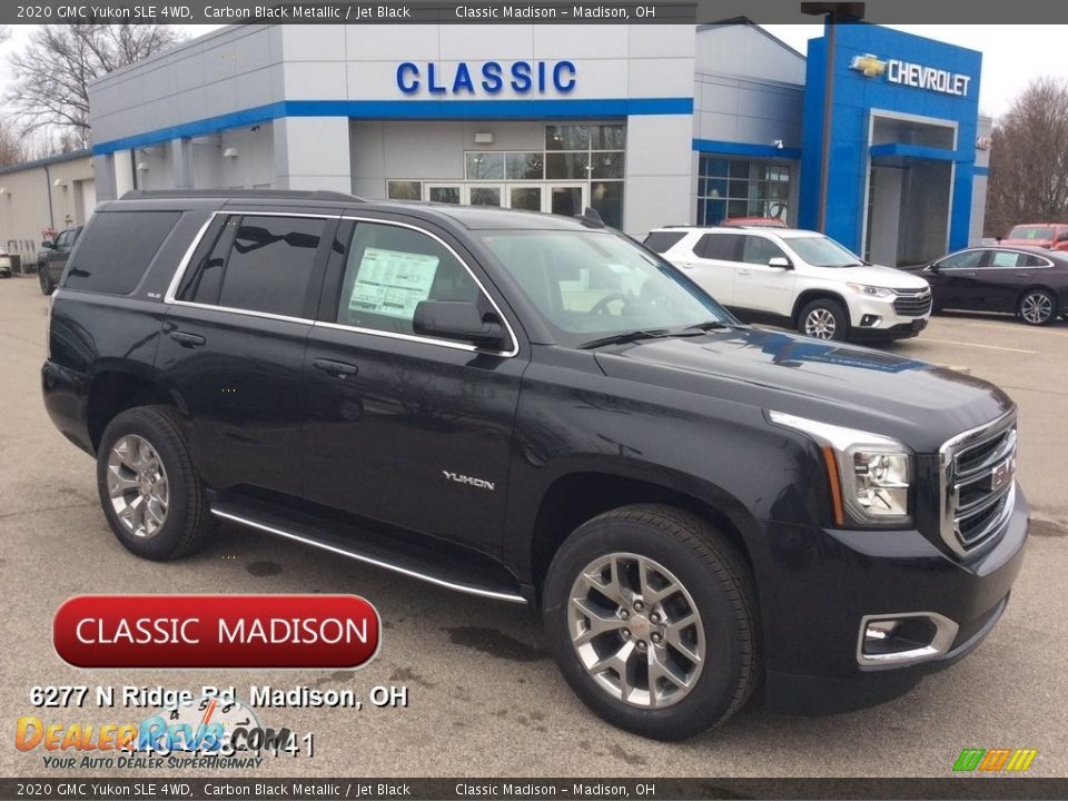 2020 GMC Yukon SLE 4WD Carbon Black Metallic / Jet Black Photo #1