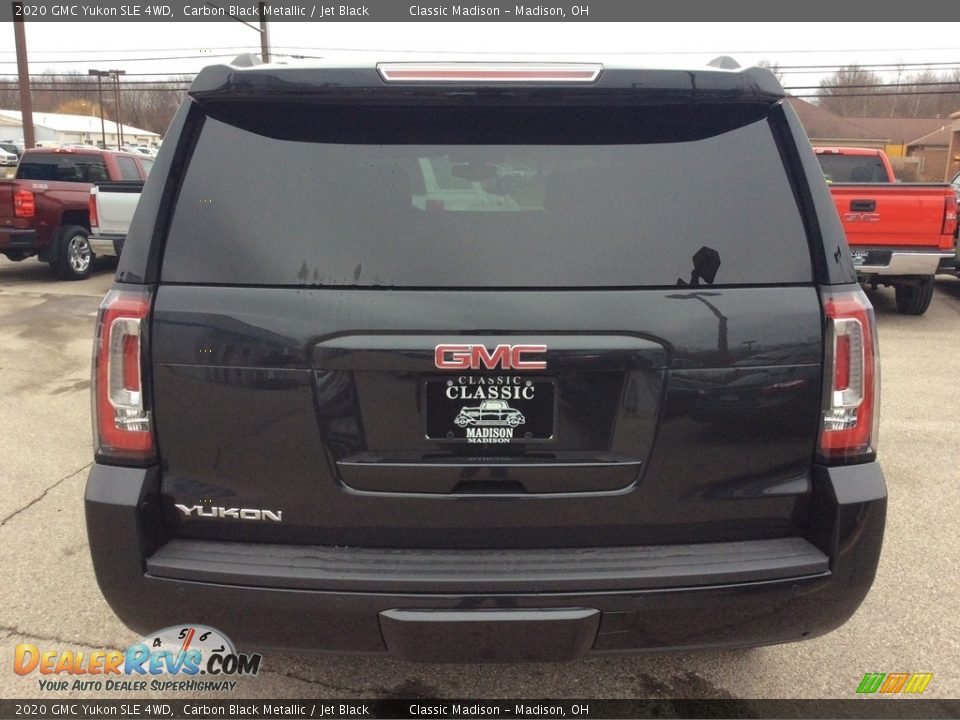 2020 GMC Yukon SLE 4WD Carbon Black Metallic / Jet Black Photo #8