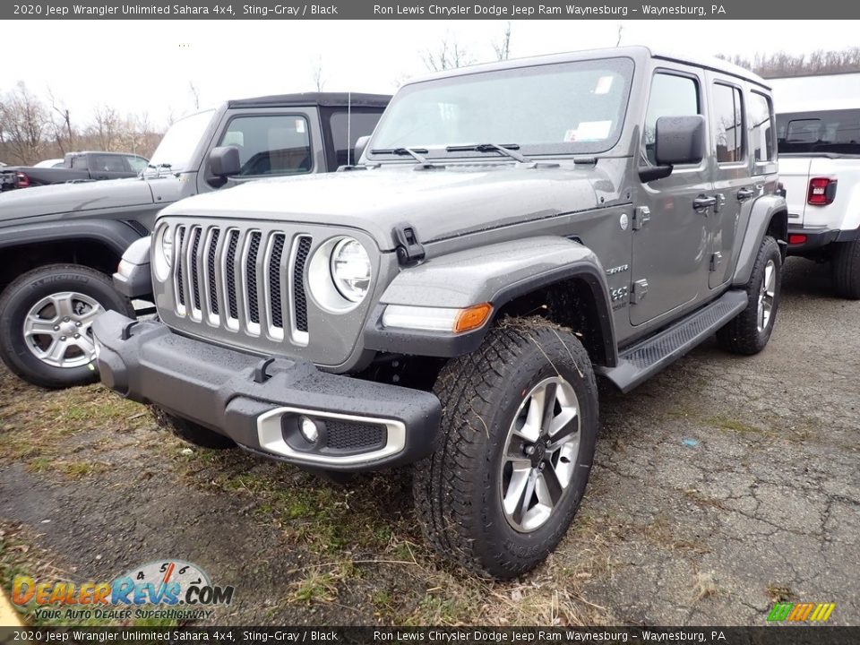2020 Jeep Wrangler Unlimited Sahara 4x4 Sting-Gray / Black Photo #2