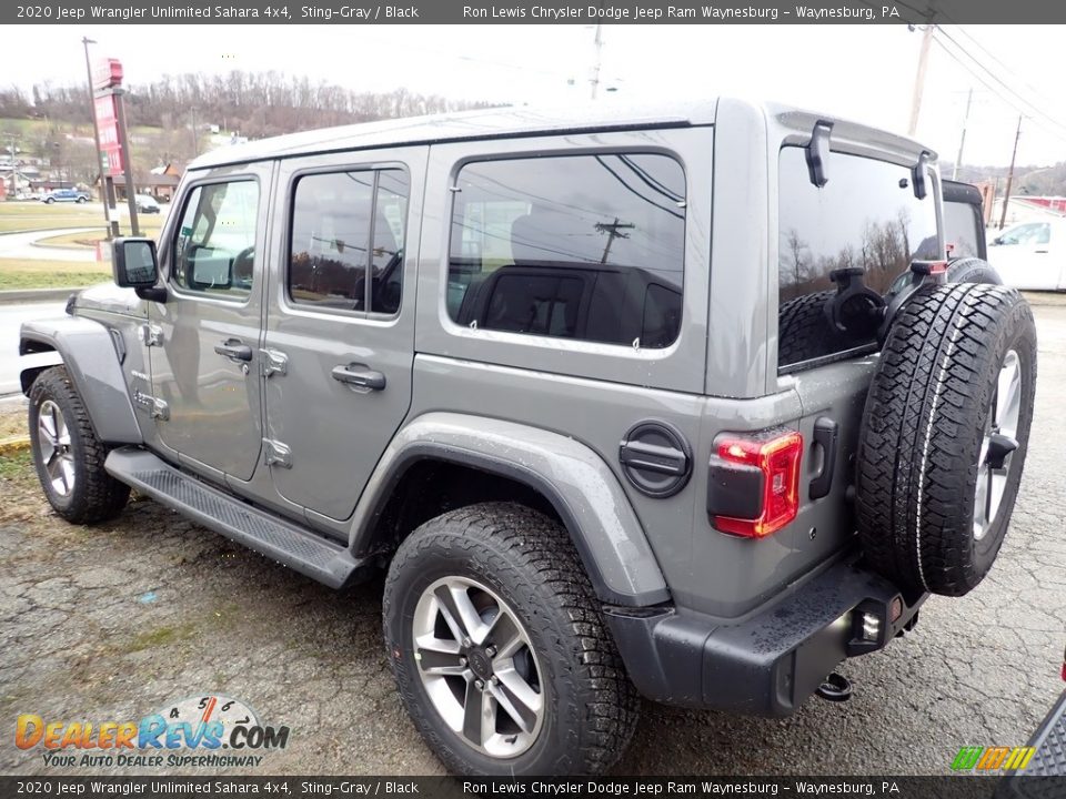 2020 Jeep Wrangler Unlimited Sahara 4x4 Sting-Gray / Black Photo #4