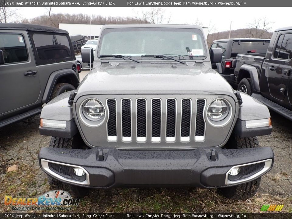 2020 Jeep Wrangler Unlimited Sahara 4x4 Sting-Gray / Black Photo #8