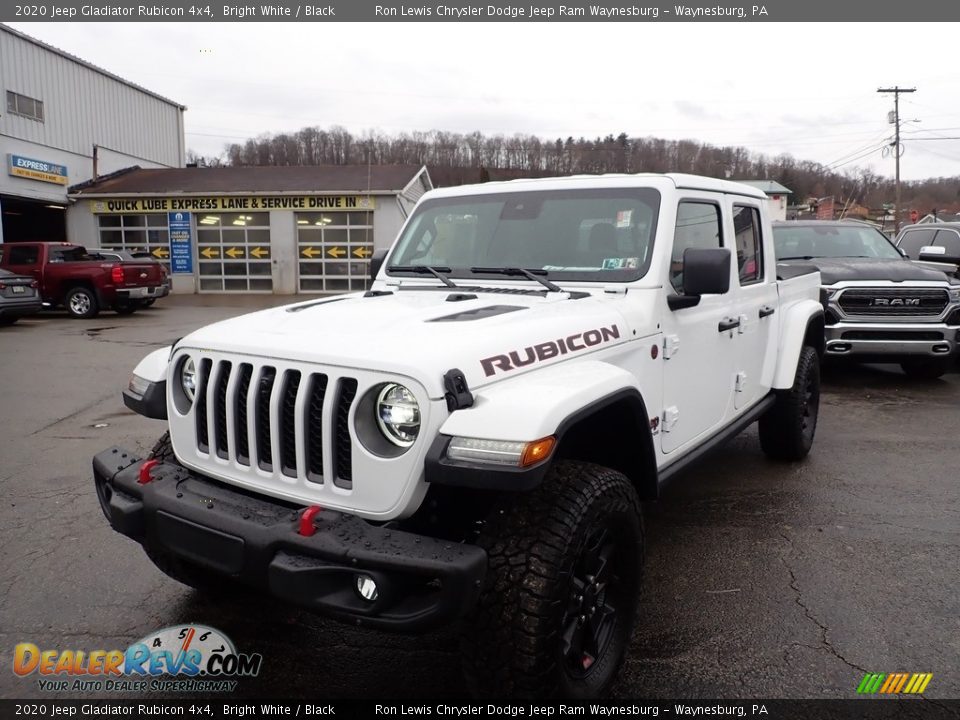 2020 Jeep Gladiator Rubicon 4x4 Bright White / Black Photo #1