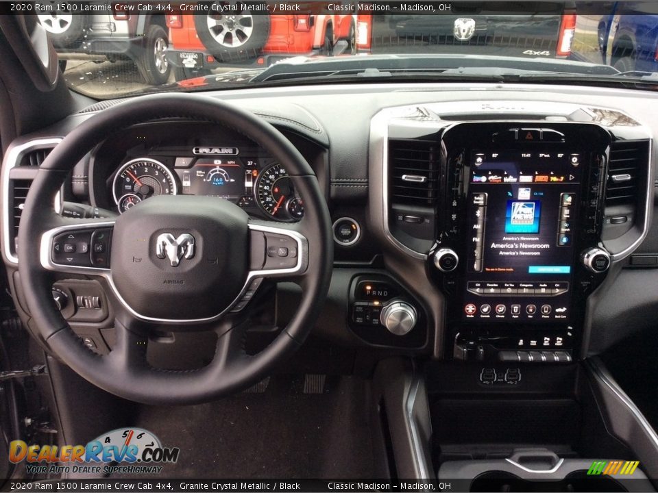 2020 Ram 1500 Laramie Crew Cab 4x4 Granite Crystal Metallic / Black Photo #3