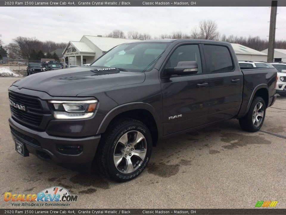 2020 Ram 1500 Laramie Crew Cab 4x4 Granite Crystal Metallic / Black Photo #5