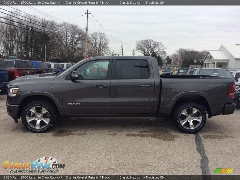 2020 Ram 1500 Laramie Crew Cab 4x4 Granite Crystal Metallic / Black Photo #6