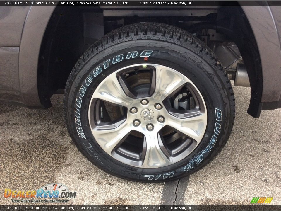 2020 Ram 1500 Laramie Crew Cab 4x4 Granite Crystal Metallic / Black Photo #10
