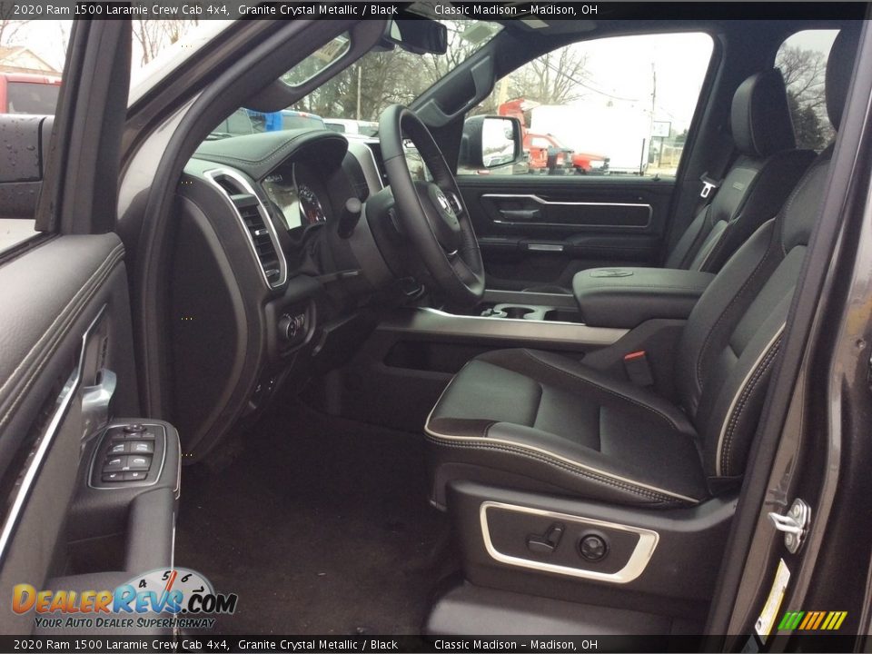 2020 Ram 1500 Laramie Crew Cab 4x4 Granite Crystal Metallic / Black Photo #12