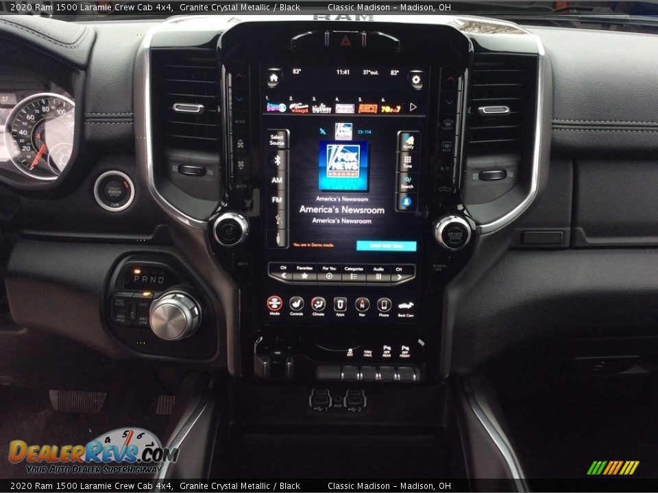 2020 Ram 1500 Laramie Crew Cab 4x4 Granite Crystal Metallic / Black Photo #14