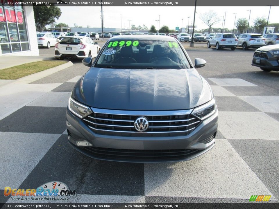 2019 Volkswagen Jetta SEL Platinum Gray Metallic / Titan Black Photo #2