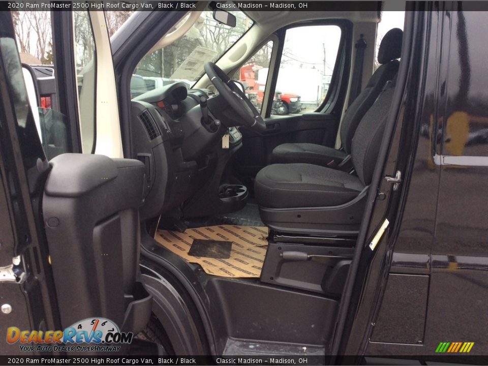 Front Seat of 2020 Ram ProMaster 2500 High Roof Cargo Van Photo #12