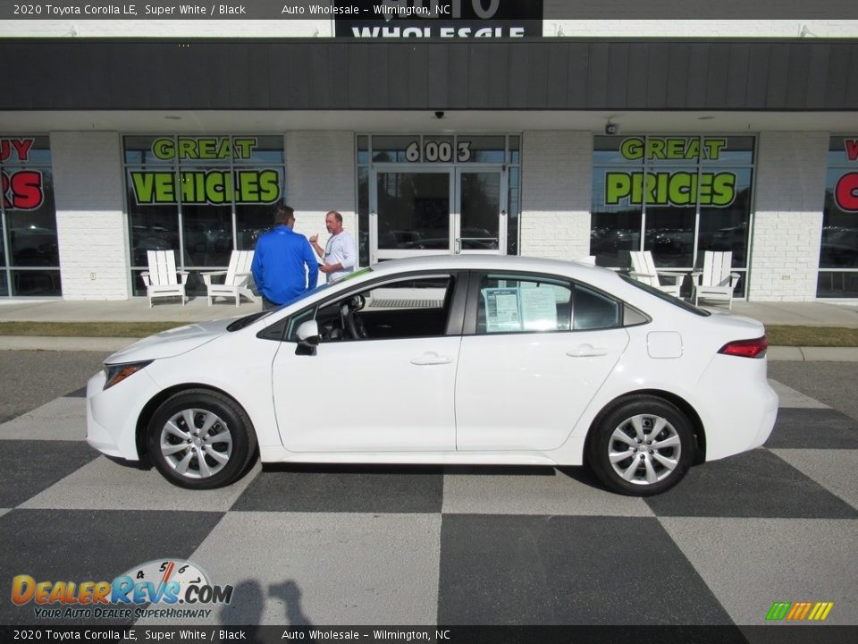 2020 Toyota Corolla LE Super White / Black Photo #1