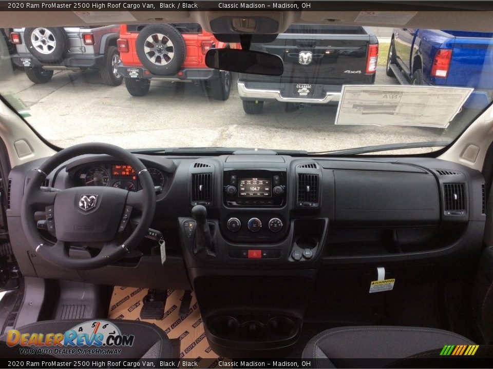 Black Interior - 2020 Ram ProMaster 2500 High Roof Cargo Van Photo #13