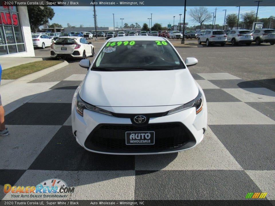 2020 Toyota Corolla LE Super White / Black Photo #2