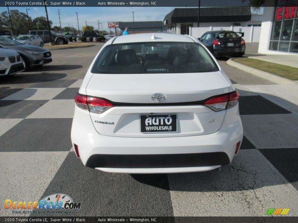 2020 Toyota Corolla LE Super White / Black Photo #4