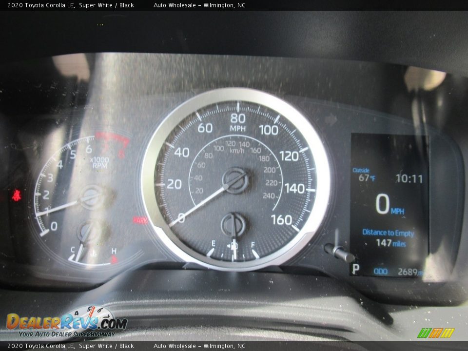 2020 Toyota Corolla LE Super White / Black Photo #16