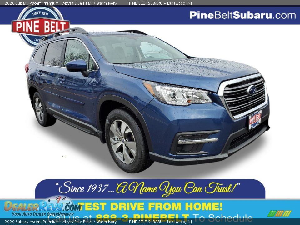 2020 Subaru Ascent Premium Abyss Blue Pearl / Warm Ivory Photo #1