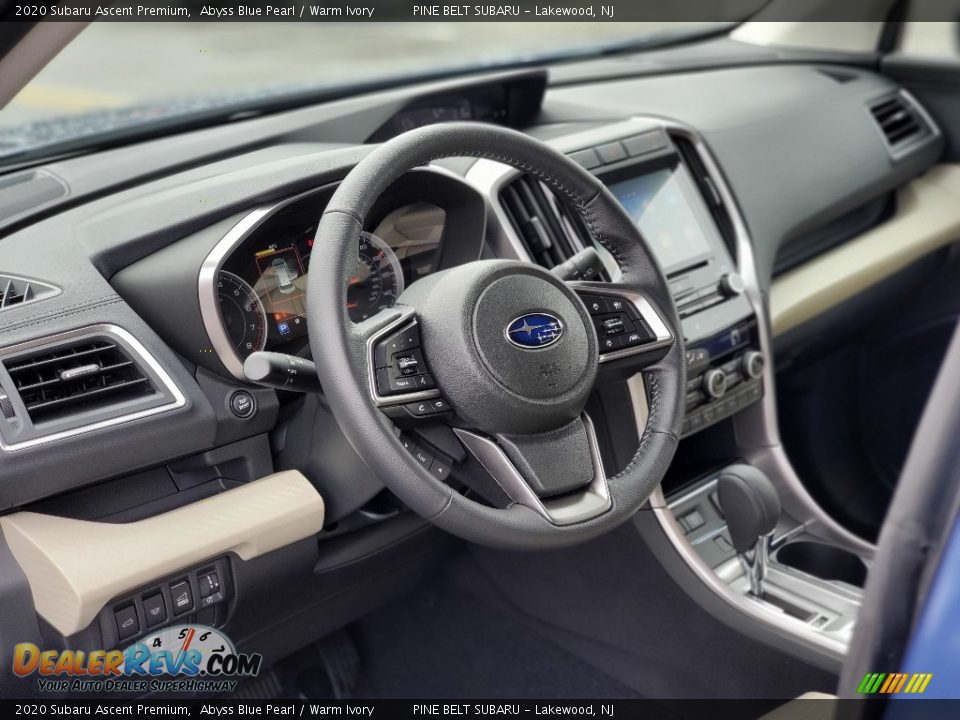 2020 Subaru Ascent Premium Abyss Blue Pearl / Warm Ivory Photo #7