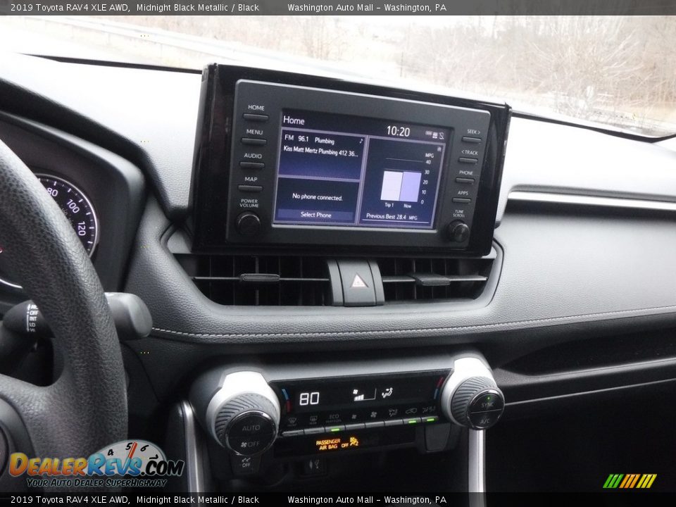 2019 Toyota RAV4 XLE AWD Midnight Black Metallic / Black Photo #16