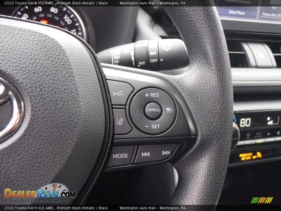 2019 Toyota RAV4 XLE AWD Steering Wheel Photo #19