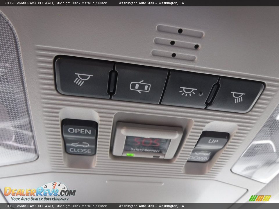 2019 Toyota RAV4 XLE AWD Midnight Black Metallic / Black Photo #22