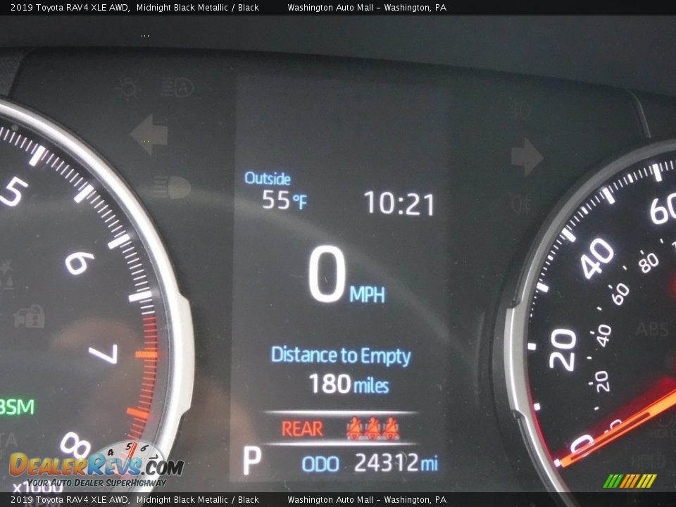 2019 Toyota RAV4 XLE AWD Midnight Black Metallic / Black Photo #27