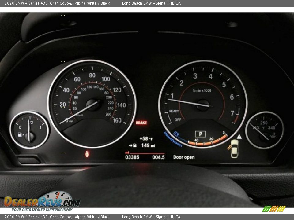 2020 BMW 4 Series 430i Gran Coupe Alpine White / Black Photo #16