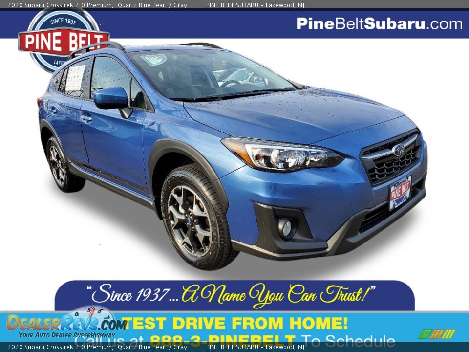 2020 Subaru Crosstrek 2.0 Premium Quartz Blue Pearl / Gray Photo #1