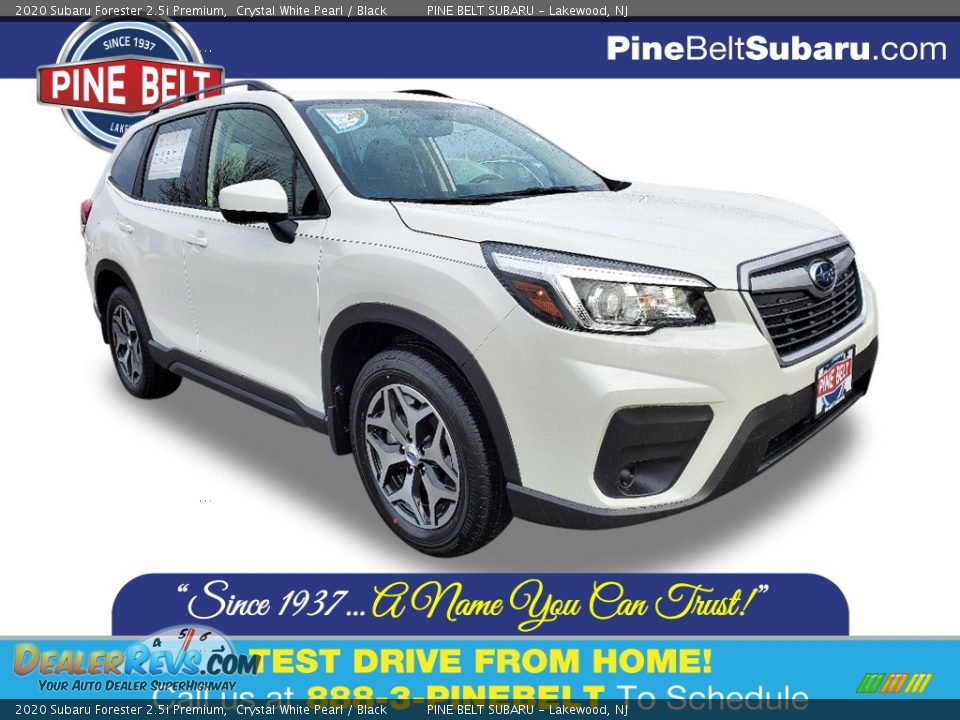 2020 Subaru Forester 2.5i Premium Crystal White Pearl / Black Photo #1