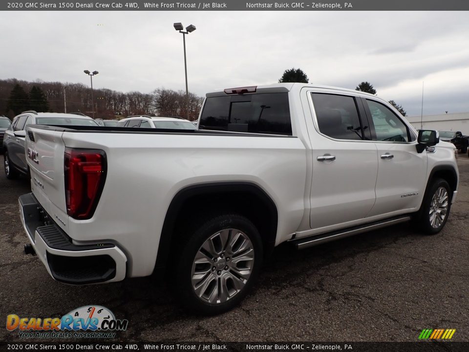 2020 GMC Sierra 1500 Denali Crew Cab 4WD White Frost Tricoat / Jet Black Photo #5