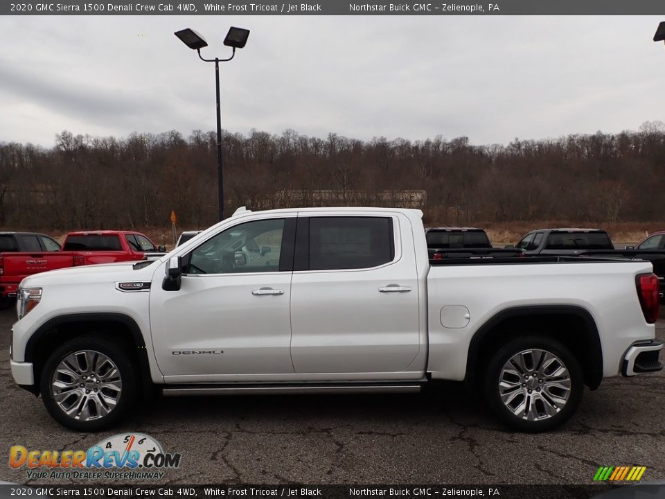 2020 GMC Sierra 1500 Denali Crew Cab 4WD White Frost Tricoat / Jet Black Photo #8