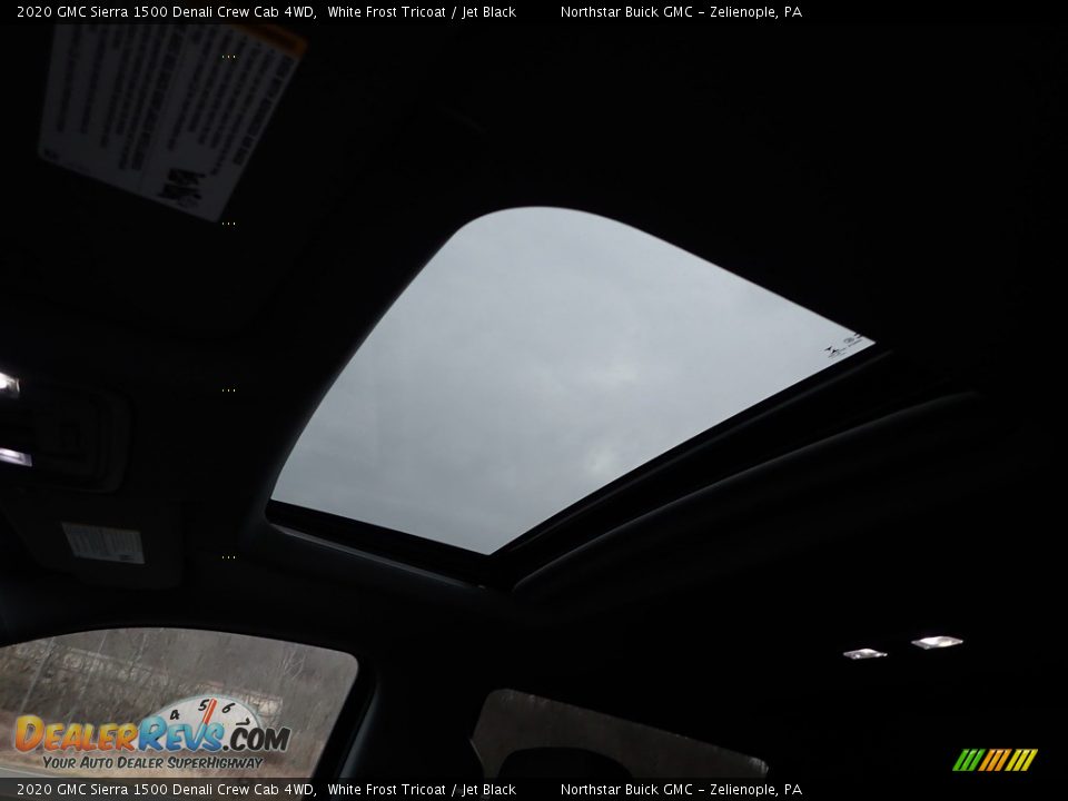 2020 GMC Sierra 1500 Denali Crew Cab 4WD White Frost Tricoat / Jet Black Photo #12