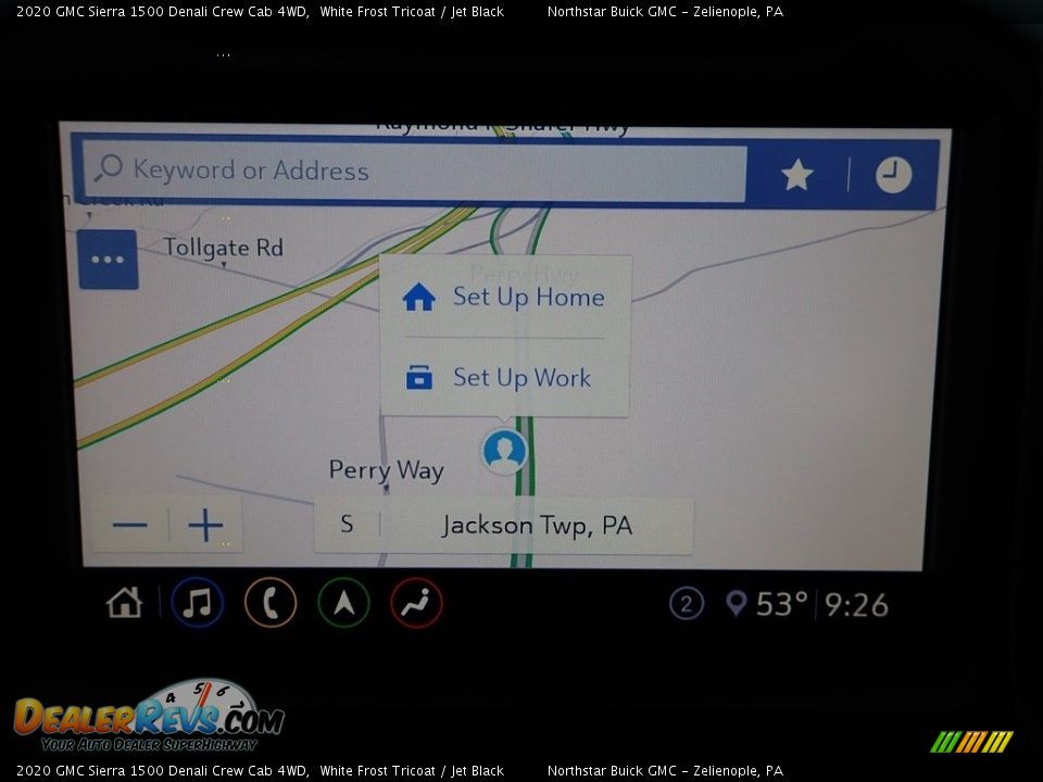 2020 GMC Sierra 1500 Denali Crew Cab 4WD White Frost Tricoat / Jet Black Photo #20