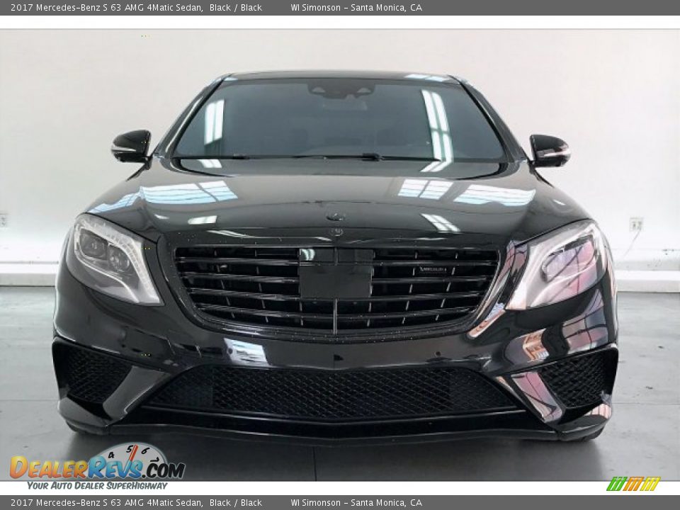 2017 Mercedes-Benz S 63 AMG 4Matic Sedan Black / Black Photo #2