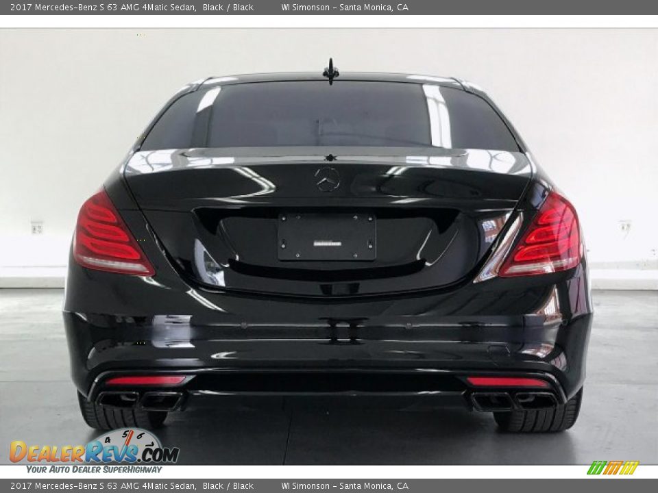 2017 Mercedes-Benz S 63 AMG 4Matic Sedan Black / Black Photo #3