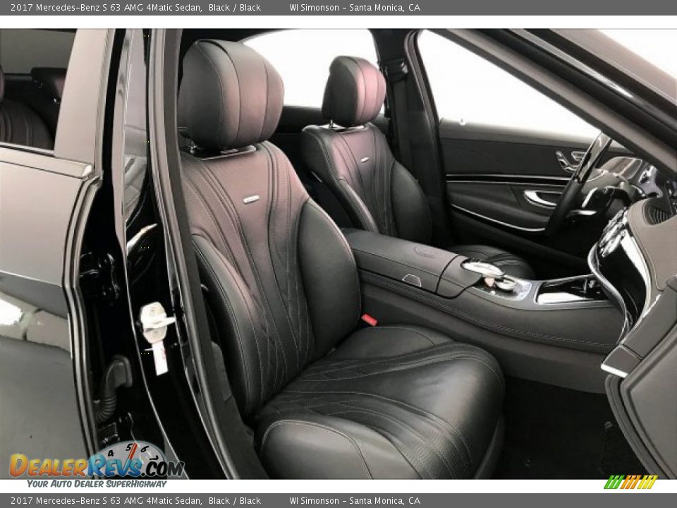 2017 Mercedes-Benz S 63 AMG 4Matic Sedan Black / Black Photo #6