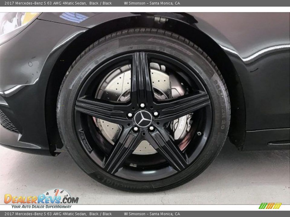 2017 Mercedes-Benz S 63 AMG 4Matic Sedan Black / Black Photo #7