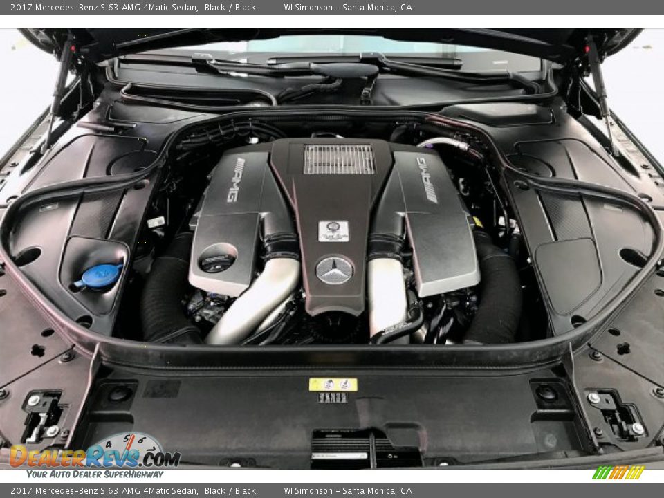 2017 Mercedes-Benz S 63 AMG 4Matic Sedan Black / Black Photo #8