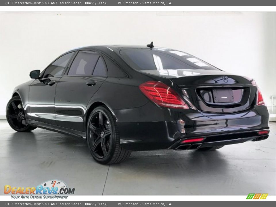 2017 Mercedes-Benz S 63 AMG 4Matic Sedan Black / Black Photo #9