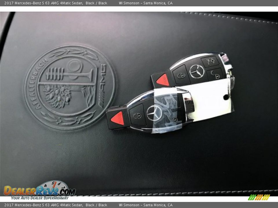 2017 Mercedes-Benz S 63 AMG 4Matic Sedan Black / Black Photo #10