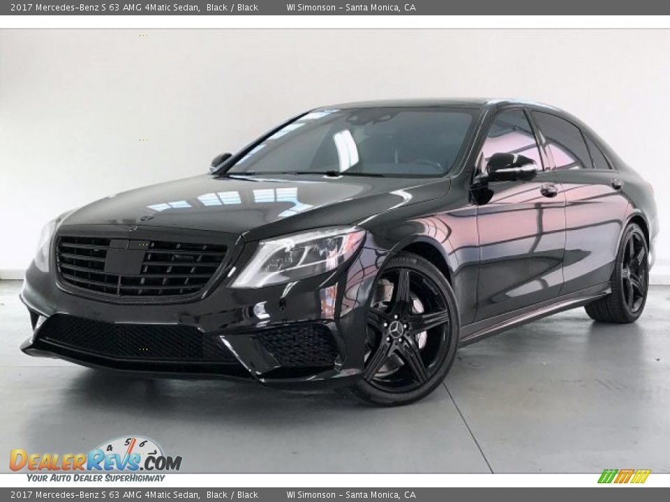 2017 Mercedes-Benz S 63 AMG 4Matic Sedan Black / Black Photo #11
