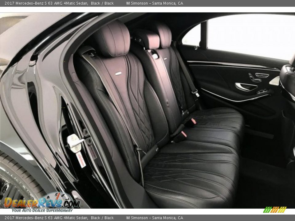 2017 Mercedes-Benz S 63 AMG 4Matic Sedan Black / Black Photo #12
