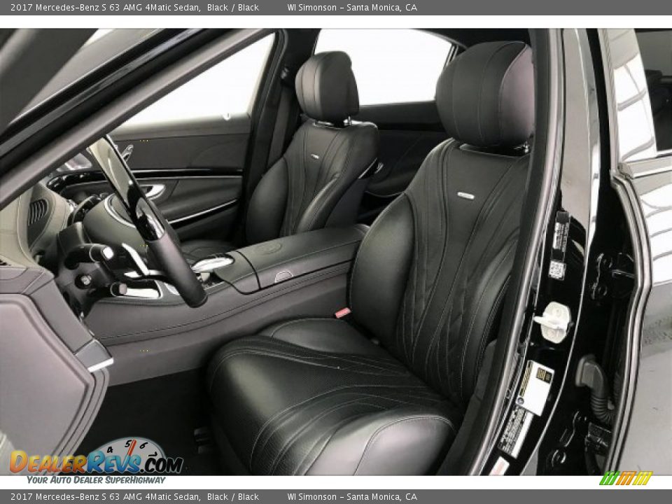 2017 Mercedes-Benz S 63 AMG 4Matic Sedan Black / Black Photo #13