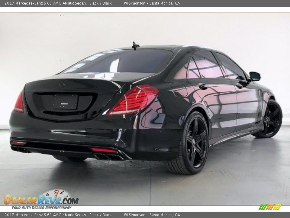 2017 Mercedes-Benz S 63 AMG 4Matic Sedan Black / Black Photo #15