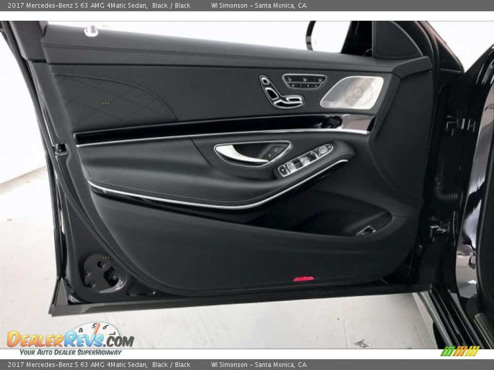 2017 Mercedes-Benz S 63 AMG 4Matic Sedan Black / Black Photo #24