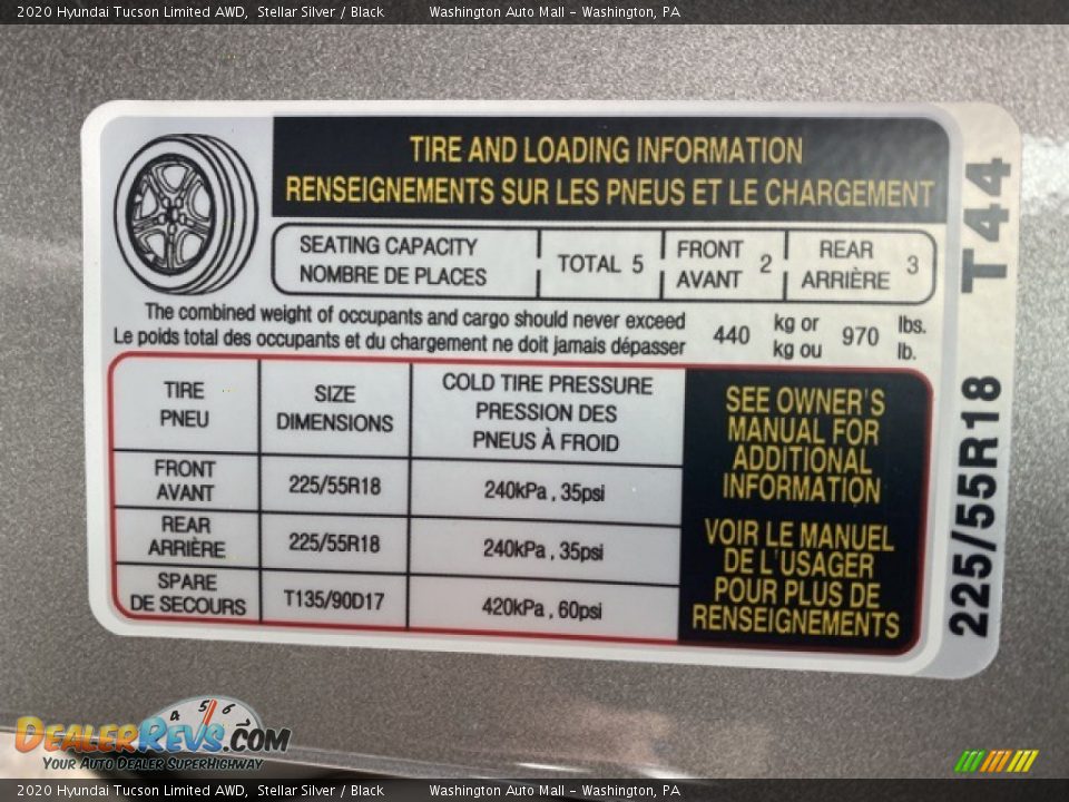 2020 Hyundai Tucson Limited AWD Stellar Silver / Black Photo #8