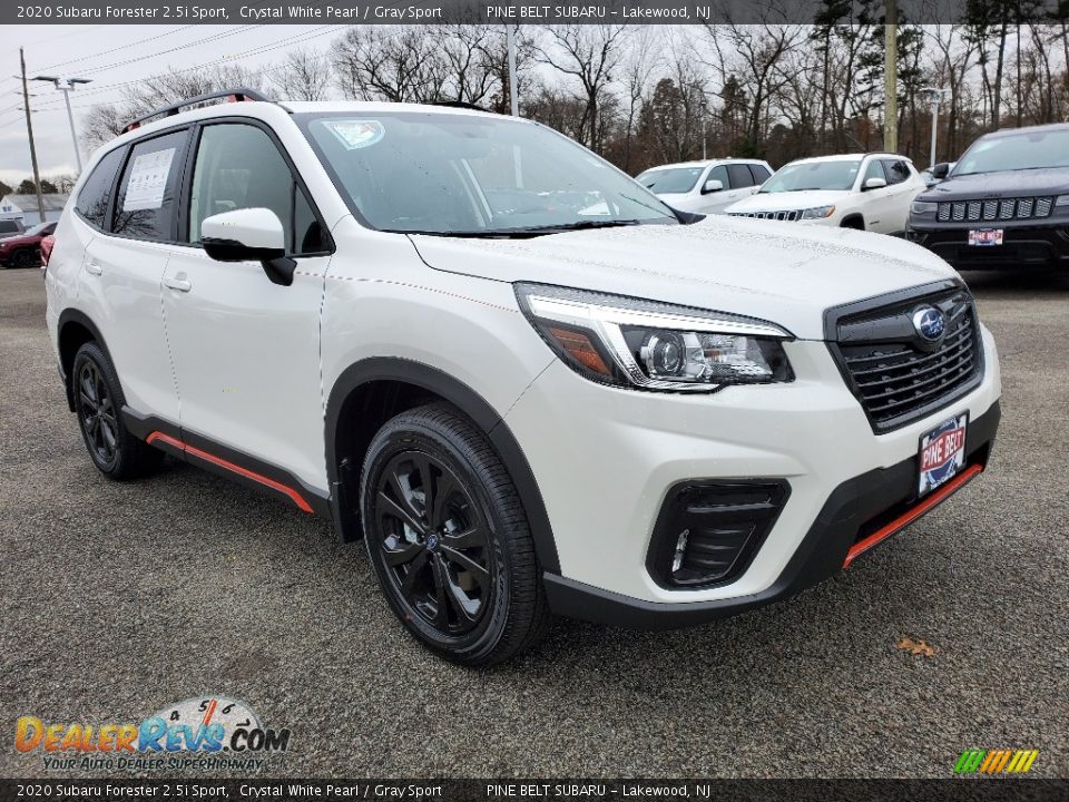 2020 Subaru Forester 2.5i Sport Crystal White Pearl / Gray Sport Photo #1