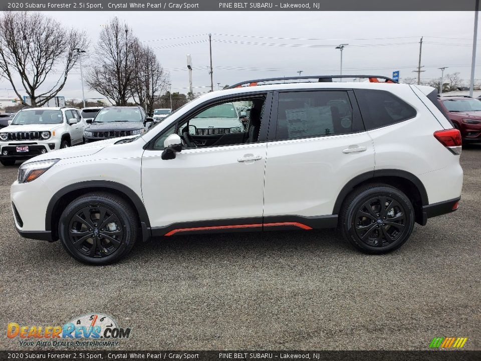 2020 Subaru Forester 2.5i Sport Crystal White Pearl / Gray Sport Photo #3