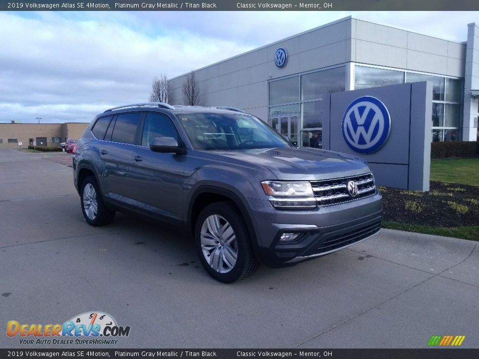 2019 Volkswagen Atlas SE 4Motion Platinum Gray Metallic / Titan Black Photo #2